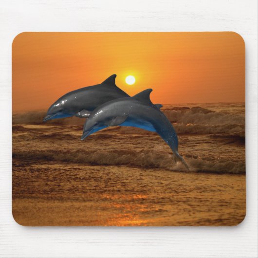 Bottlenose Dolphin op Sunset Muismat (Voorkant)