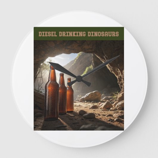 Bottles Beside A Cave Grote Klok (Voorkant)