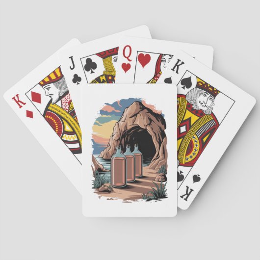 Bottles Near A Cave Entrance  Pokerkaarten (Achterkant)