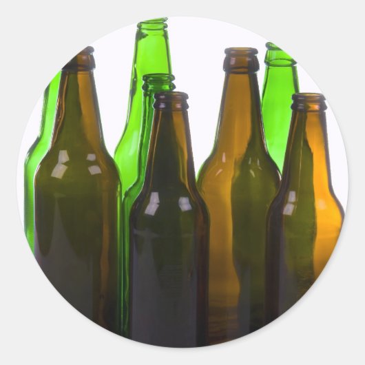 Bottles Ronde Sticker (Voorkant)