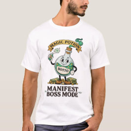 Botto Manifest Baas Modus Retro 1930s Cartoon Dran T-shirt