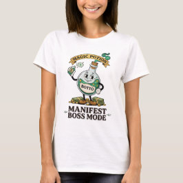 Botto Manifest Baas Modus Retro 1930s Cartoon Dran T-shirt