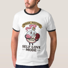 Botto Zelfliefde Modus Vintage Magische Drank A T-shirt