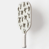 Bottom Lands Camo Coquette Bow for Women Deer Hunt Pickleball Paddle (Links)