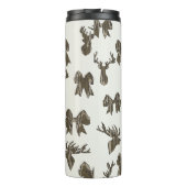 Bottom Lands Camo Coquette Bow for Women Deer Hunt Thermosbeker (Achterkant)