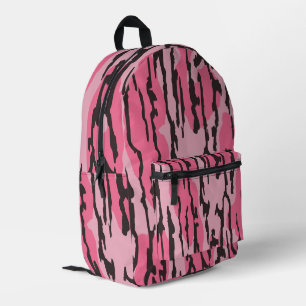 Bottom Lands Camo Roze voor Vrouwen en Meisjes Bedrukte Rugzak