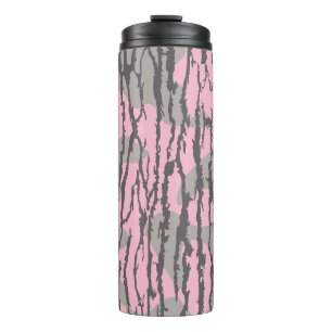 Bottom Lands Camo Roze voor Vrouwen en Meisjes Thermosbeker
