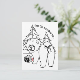 BOTTOM OF MY HEART chow holiday Briefkaart