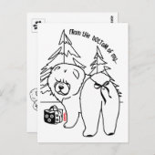 BOTTOM OF MY HEART chow holiday Briefkaart (Voorkant / Achterkant)