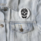 Bottom Sugar Skull Ronde Button 5,7 Cm (In situ)