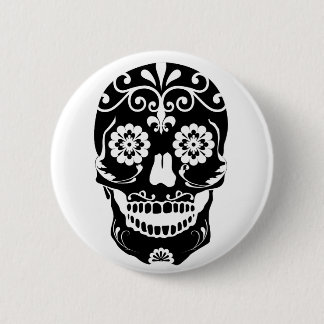 Bottom Sugar Skull Ronde Button 5,7 Cm