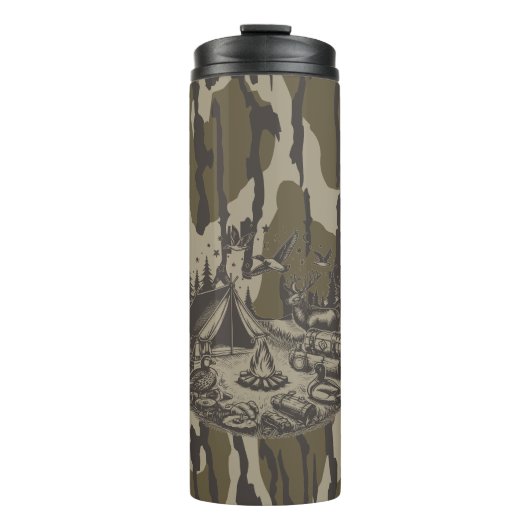 Bottomland Camo Camping Gear Camo Thermosbeker (Voorkant)