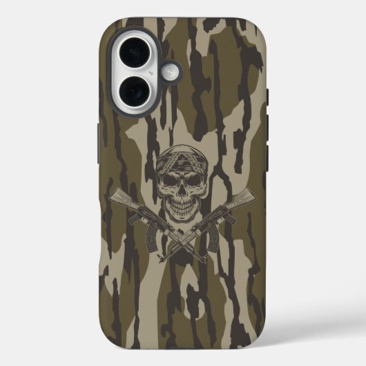 Bottomland Camo  Classic geweer en schedel Case-Mate iPhone Case (Achterkant)