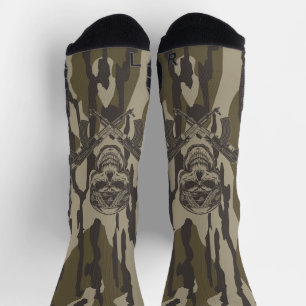 Bottomland Camo  Classic geweer en schedel Sokken