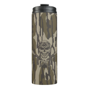 Bottomland Camo Classic geweer en schedel Thermosbeker