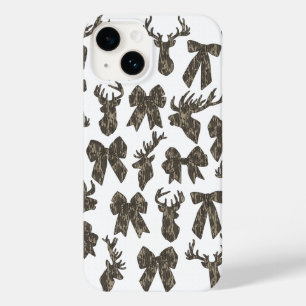 Bottomland Camo Coquette Bow Herten Jacht Vrouwen Case-Mate iPhone 14 Hoesje