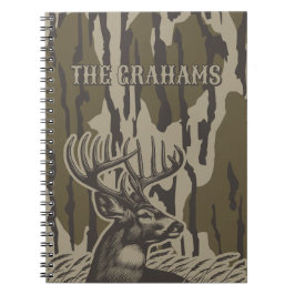 Bottomland camo familie dagboek aanpasbare naam notitieboek