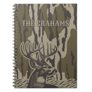 Bottomland camo familie dagboek aanpasbare naam notitieboek