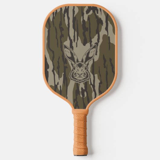 Bottomland Camo Hunting Camo Rabbit Pickleball Paddle (Voorkant)
