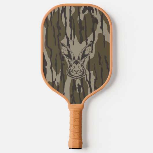 Bottomland Camo Hunting Camo Rabbit Pickleball Paddle (Achterkant)