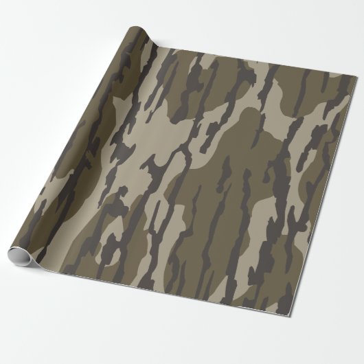 Bottomland Camo Old School Camouflage Cadeaupapier (Uitgerold)