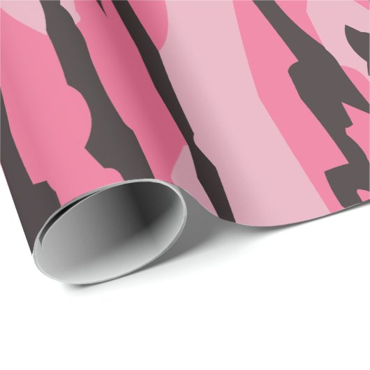Bottomland camo roze bottomland Camo meisjes Cadeaupapier (Rol Hoek)
