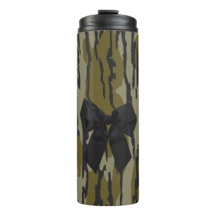 Bottomland Camo Schattige Bow Ribbon voor Vrouwen  Thermosbeker