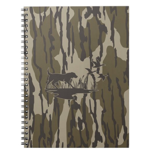Bottomland Camo Skin Hond en Eenden Notitieboek (Voorkant)