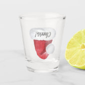 Bottoms omhoog! Sinterklaas onderaan Shot Glas (Voorkant)