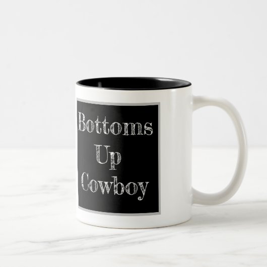 Bottoms Up Cowboy Mok *GEEN LOGO* (Rechts)