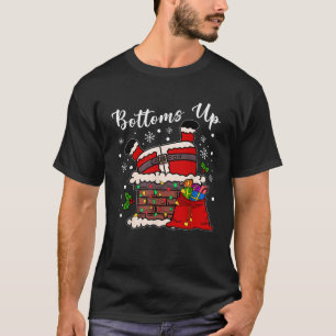 Bottoms Up Grappige Sinterklaas Gevangen In Schoor T-shirt