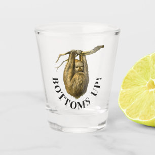 'Bottoms Up'-sleuf Shot Glas
