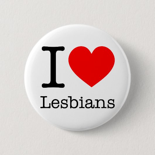 Botton I Love Lesbians Ronde Button 5,7 Cm (Voorkant)