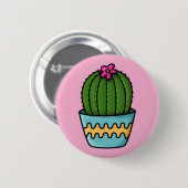 Botton Linha Cactus Ronde Button 5,7 Cm (Voorkant /achterkant)
