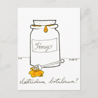 Botulinum briefkaart van het clostridium
