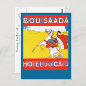 Bou-Saada Hotel Du Caid Briefkaart (Voorkant / Achterkant)