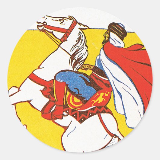 Bou-Saada Hotel Du Caid Ronde Sticker (Voorkant)