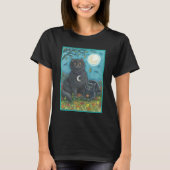 BOUBO & PYEWACKET CHAT NOIR HALLOWEEN T-SHIRT Noir (Devant)