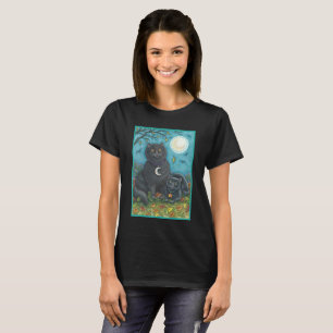 BOUBO & PYEWACKET CHAT NOIR HALLOWEEN T-SHIRT Noir