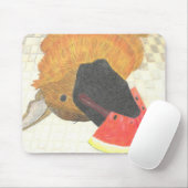 Bouche de chien et tapis de souris de pastèque (Avec souris)
