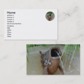 BOUCHE de POISSONS - modèle de carte de visite (Devant / Derrière)