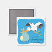 Bouche portant aimant de baby shower de dessin ani (Recto/Verso)