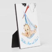 Bouche portant bébé Plaque Baby shower cadeaux (Côté)