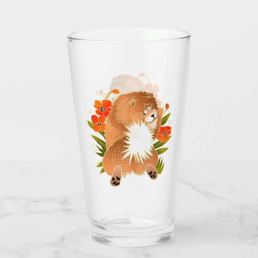 Bouche rouge MINGSIE 16 oz design en verre avant e (Dos)
