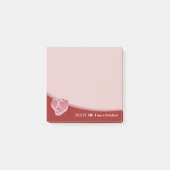 Boucher Post-IT notes sur Arrière - plan rouge fon (Devant)
