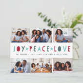 Bouches lumineuses | Carte de collage photo de vac (Debout devant)