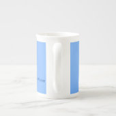 Bouchon bleu clair Spécialité Mug (Dos)
