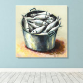 Bouchon De Poisson - Impression D'Art En Toile Env (Insitu (Plancher de Bois))