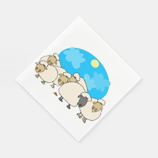 Bouchon De Serviettes En Papier Mouton (Coin)