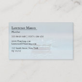 Bouchon d'eau - plombier - Carte de visite (Dos)